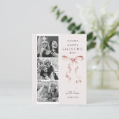 おしゃれなリボン3枚の写真ガレンティンズデーカード シーズンカード (スタンド正面)