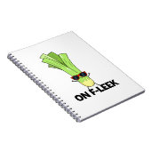 おしゃれなリーキのユーモアグッズ  ノートブック (右側)