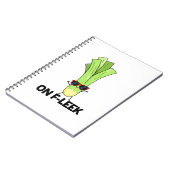 おしゃれなリーキのユーモア満載の野菜パン ノートブック (左側)