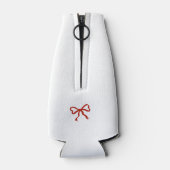 おしゃれなレッド 彼女は最高のチェリー ブライズシャワー ボトルクーラー (裏面)