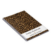おしゃれなレディー ライオン柄のトレンディーなデザイン ノートブック (右側)