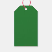 おしゃれなレトロなホリデーパーティーの景品とクリスマス ギフトタグ (裏面)