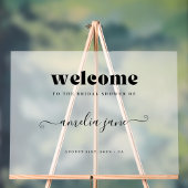 おしゃれなレトロスクリプト モダン ブライズシャワー ウェルカム アクリルサイン