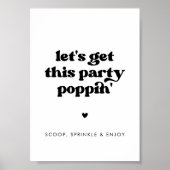 おしゃれなレトロスタイルでパーティを始めよう！ ポスター (正面)