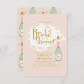 おしゃれなレトロスタイルのチャペル ブライダルシャワー 招待状