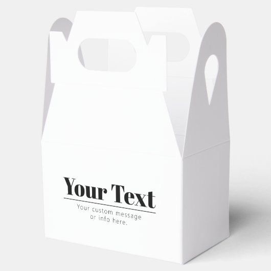 おしゃれなレトロモダンなテキスト | 黒と白 フェイバーボックス (オープン)