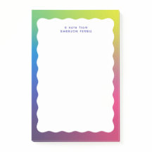 おしゃれなレトロ風の波打つ縁のカラフルな