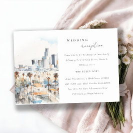 おしゃれなロサンゼルス カリフォルニア 結婚式 披露宴 エンクロージャーカード
