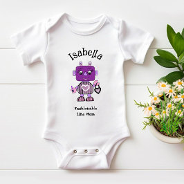 おしゃれなロボット ベビーボディスーツ