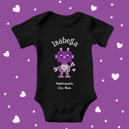 おしゃれなロボット ベビーボディスーツ