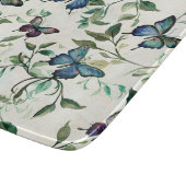 おしゃれなロマンチックブルーバタフライブライダルシャワー カッティングボード (角)