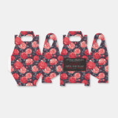 おしゃれなローズのバースデー　小さいお菓子のための特典ボックス フェイバーボックス (折り畳みなし)