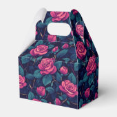 おしゃれなローズの誕生日プレゼントボックス 記念すべき誕生日 フェイバーボックス (裏面サイド)