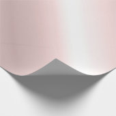 おしゃれなローズゴールドのメタリック調 ローズゴールド トレンディ ラッピングペーパー (角)