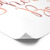 おしゃれなローズゴールドの写真撮影看板 プリント (角)