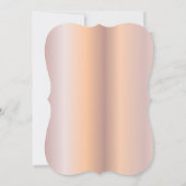 おしゃれなローズゴールドの星柄 ネイビーブルー スイート16 招待状 (裏面)