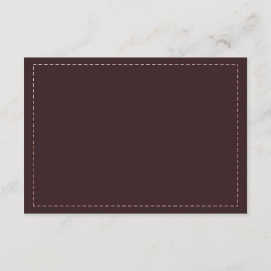 おしゃれなローズゴールド ワインレッド グリッターの詳細 エンクロージャーカード (裏面)