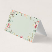 おしゃれなワイルドフラワーのグリッタリーな感謝 名刺 (裏面)