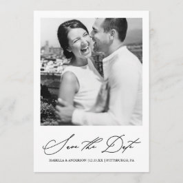 おしゃれなワインレッドの写真 Save the Date セーブザデート