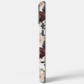 おしゃれなワインレッドクリームフラワーデザイン Case-Mate iPhoneケース (裏面 / 左)