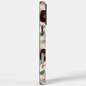 おしゃれなワインレッドクリーム花柄 Case-Mate iPhoneケース (裏面 / 右)