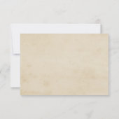 おしゃれなヴィンテージ結婚式の感謝カード サンキューカード (裏面)