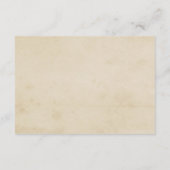 おしゃれなヴィンテージ結婚式の感謝カード サンキューカード (裏面)