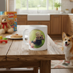 おしゃれな両面フラワー写真を簡単に作ろう コーヒーマグカップ