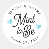 おしゃれな二人だけの特別な贈り物 ラウンドシール (正面)