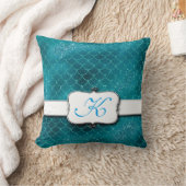 おしゃれな人魚のうろこモノグラムクッション クッション (ブランケット)