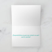 おしゃれな人魚の赤ちゃんカード サンキューカード (内部)