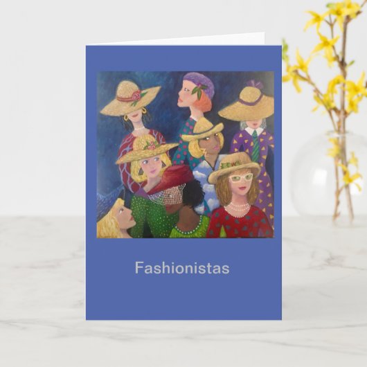 おしゃれな人 カード (黄色い花)