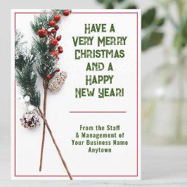 おしゃれな会社のクリスマス シーズンポストカード