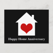 おしゃれな住宅記念日 チック リアルエステート ハウス BW ポストカード (正面)