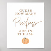 おしゃれな何人赤ちゃんシャワーゲームを推測 ポスター (正面)