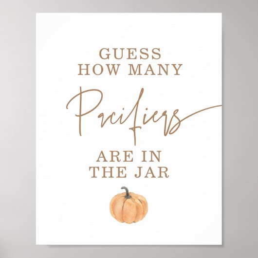 おしゃれな何人赤ちゃんシャワーゲームを推測 ポスター (正面)