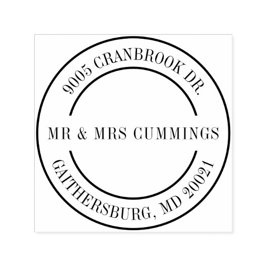 おしゃれな個人用 カップル 返信住所 セルフインキングスタンプ (デザイン)