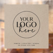 おしゃれな偽のクラフト紙のカスタムロゴ ウィンドウサイン (シート2)