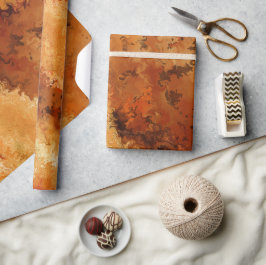 おしゃれな偽ウォルナット杢模様 ラッピングペーパー