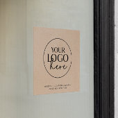 おしゃれな偽クラフトビジネスカスタムロゴ ウィンドウサイン