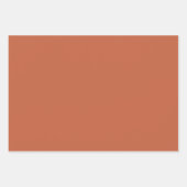 おしゃれな偽モザイク グレー テラコッタ デザイン ラッピングペーパーシート (正面2)