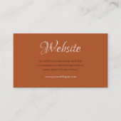 おしゃれな偽銅のメタリック箔婚礼ウェブサイト エンクロージャーカード (正面)