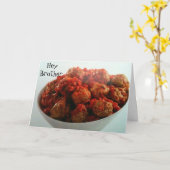 おしゃれな兄弟になるな誕生日 カード (黄色い花)