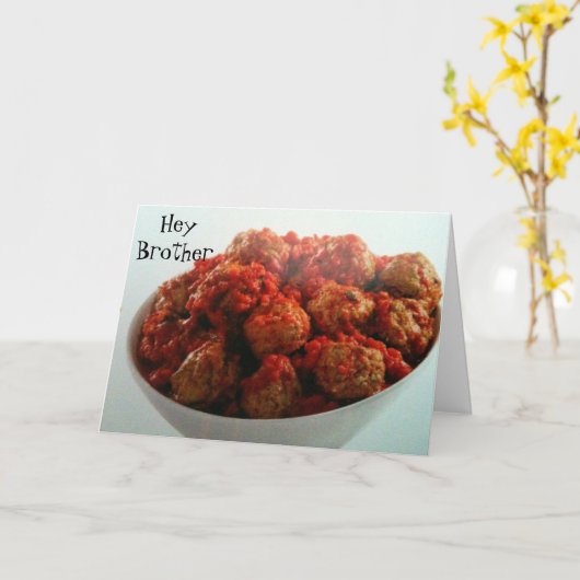 おしゃれな兄弟になるな誕生日 カード (黄色い花)