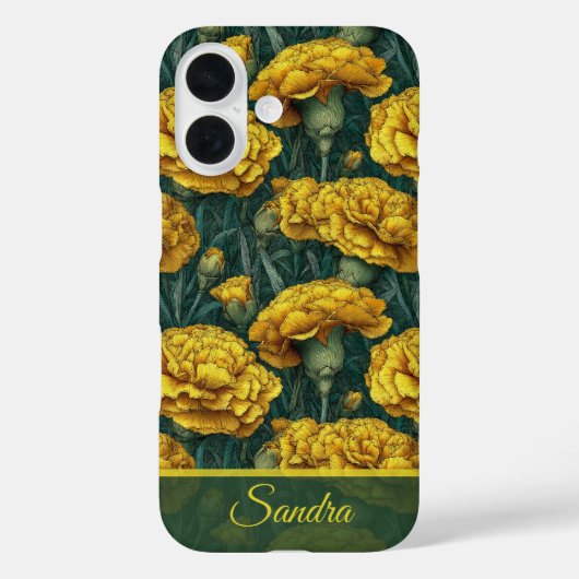 おしゃれな先生への感謝の贈り物 カーネーションの花柄 Case-Mate iPhoneケース (裏面)