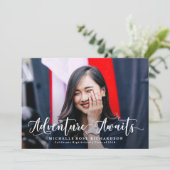 おしゃれな冒険が待っている | 卒業のお知らせ 案内状 (スタンド正面)