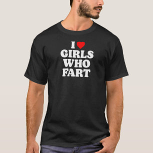 おしゃれな冗談を言う女おもしろいの子が大好き Tシャツ