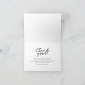 おしゃれな写真と手書き文字の結婚式お礼状 サンキューカード (内部)