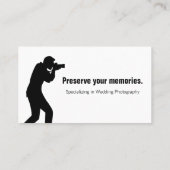 おしゃれな写真の名刺 名刺 (裏面)