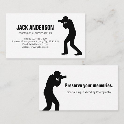 おしゃれな写真の名刺 名刺 (正面/裏面)